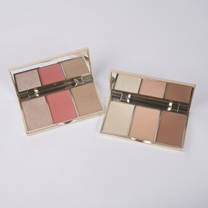 Custom Highlighter Pigment 3 Color Wholesale Pressed Powder Palette