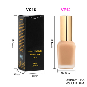 Wholesale Vegan Matte Waterproof SPF15 Foundation Packaging