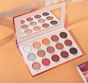 Private Label Shimmer High Pigment Glitter Eyeshadow Palette Factory