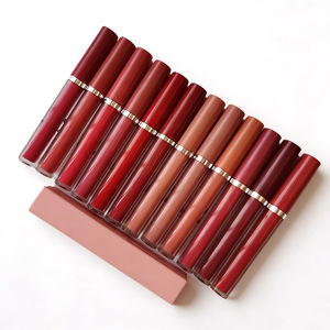 New Private Label Long Lasting Nude Custom logo Vegan Colors High Pigment Waterproof Velvet Lipstick Matte Liquid Lipstick